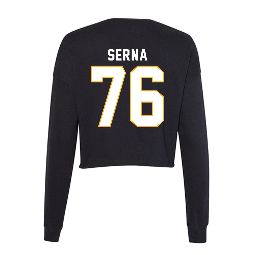 SJSU - NCAA Football : Manny Serna - Women's Cropped Crew Fleece-1