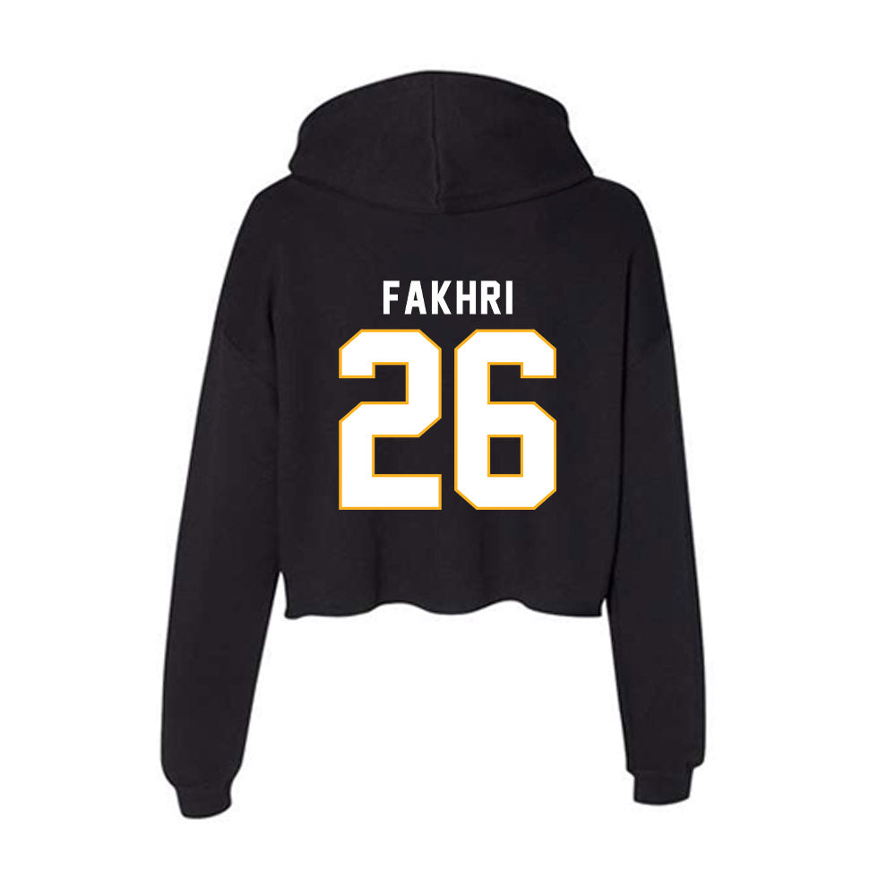 SJSU - NCAA Men's Soccer : Eamon Fakhri - Women's Crop Fleece Hoodie-1