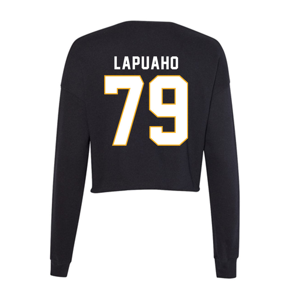 SJSU - NCAA Football : Peseti Lapuaho - Women's Cropped Crew Fleece-1