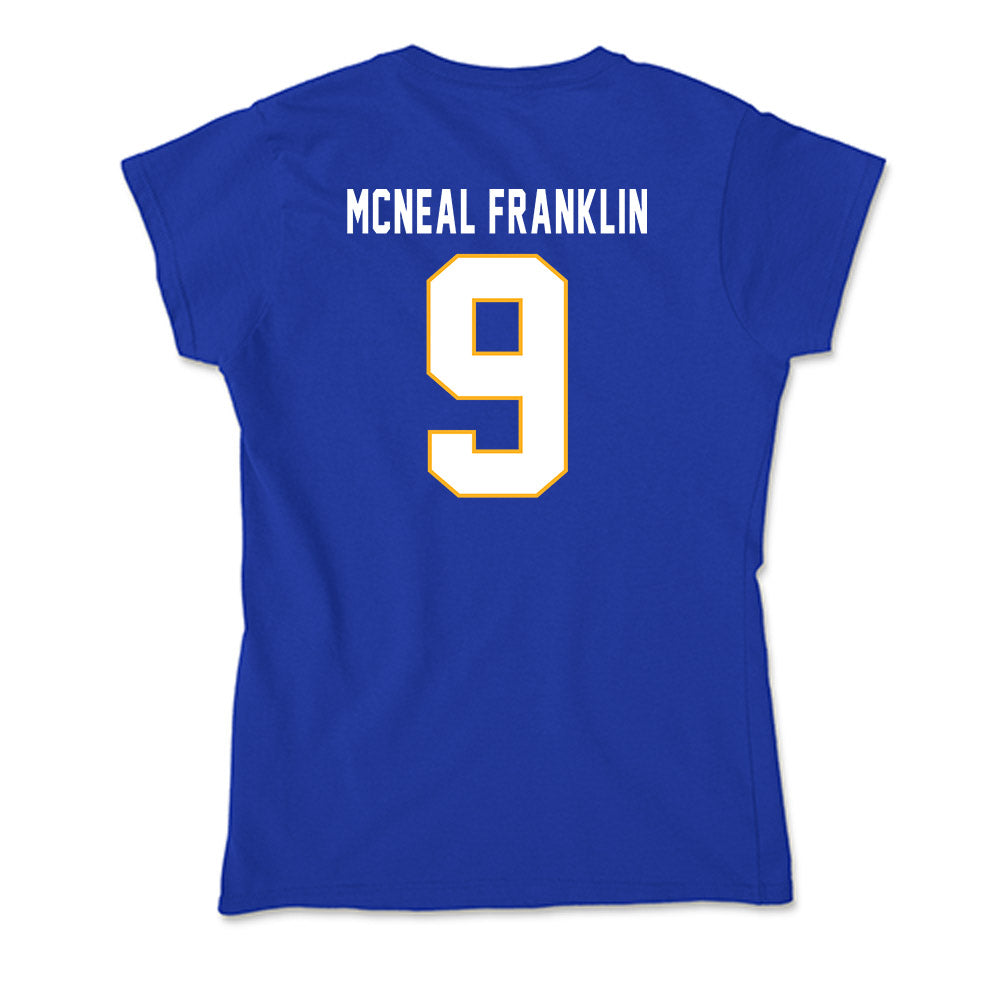 SJSU - NCAA Football : Noah McNeal Franklin - Soft Style Women’s T-Shirt-1