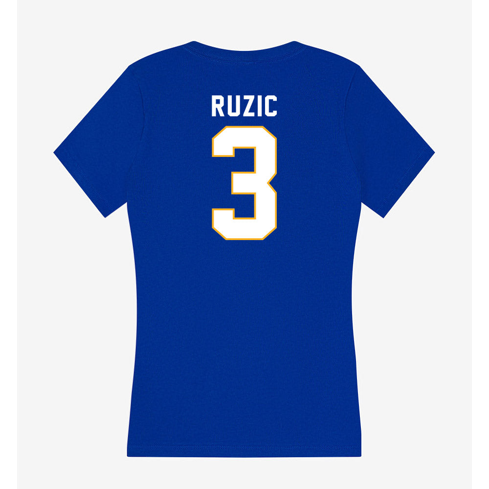 SJSU - NCAA Women's Water Polo : Emma Ruzic - Women's V-Neck T-Shirt-1