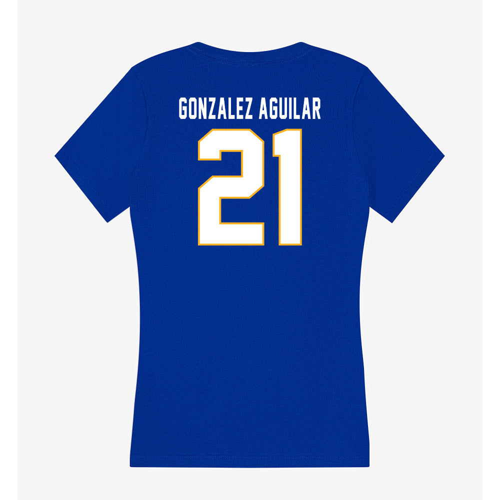 SJSU - NCAA Women's Water Polo : Sally Gonzalez Aguilar - Women's V-Neck T-Shirt-1