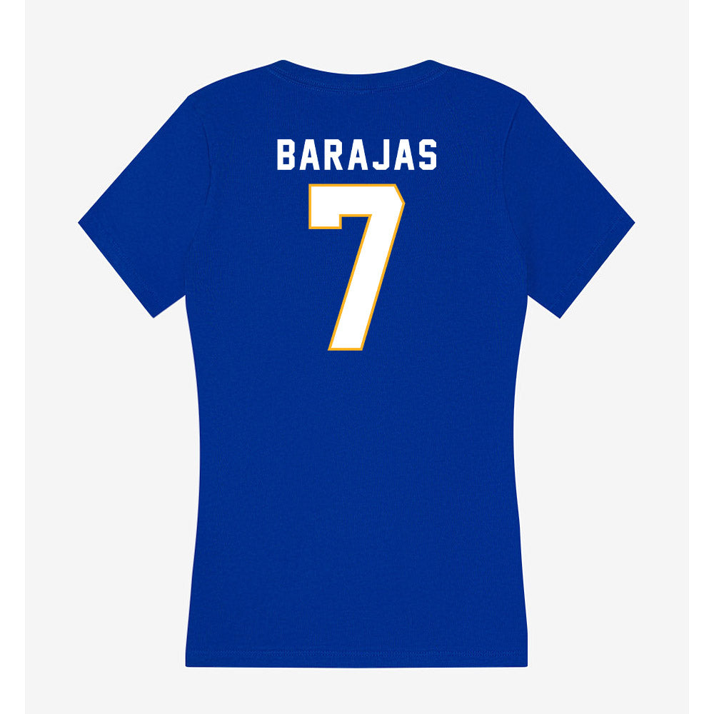 SJSU - NCAA Men's Soccer : Jarette Barajas - Women's V-Neck T-Shirt-1