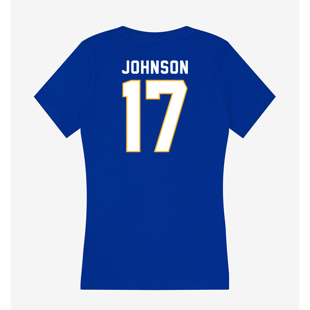 SJSU - NCAA Men's Water Polo : Aidan Johnson - Women's V-Neck T-Shirt-1
