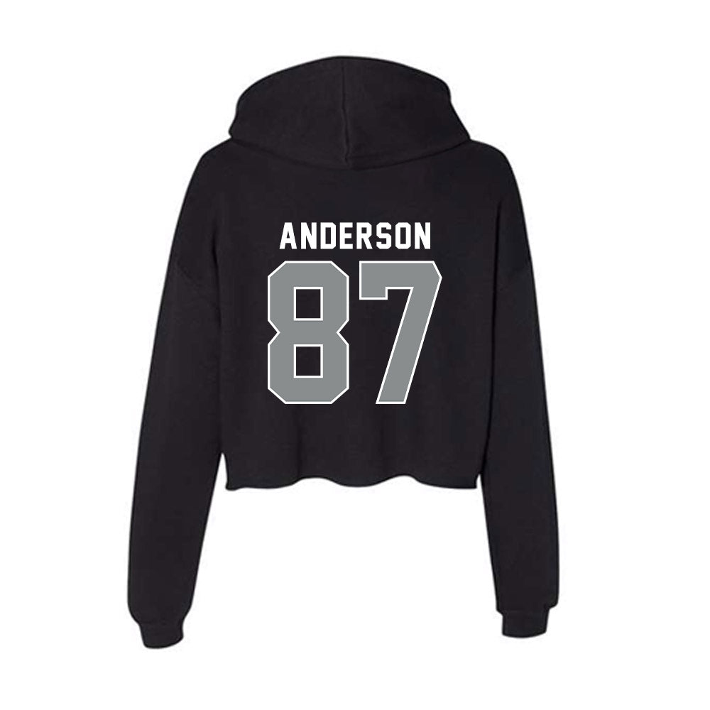 Memphis - NCAA Football : Bryce Anderson - Women's Crop Fleece Hoodie-1