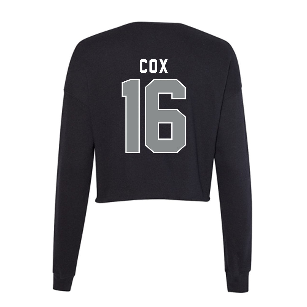Memphis - NCAA Baseball : Seth Cox - Women's Cropped Crew Fleece-1