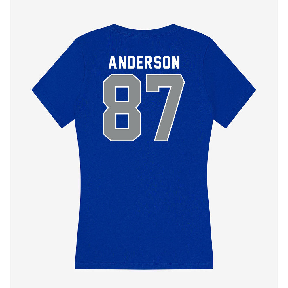 Memphis - NCAA Football : Bryce Anderson - Women's V-Neck T-Shirt-1