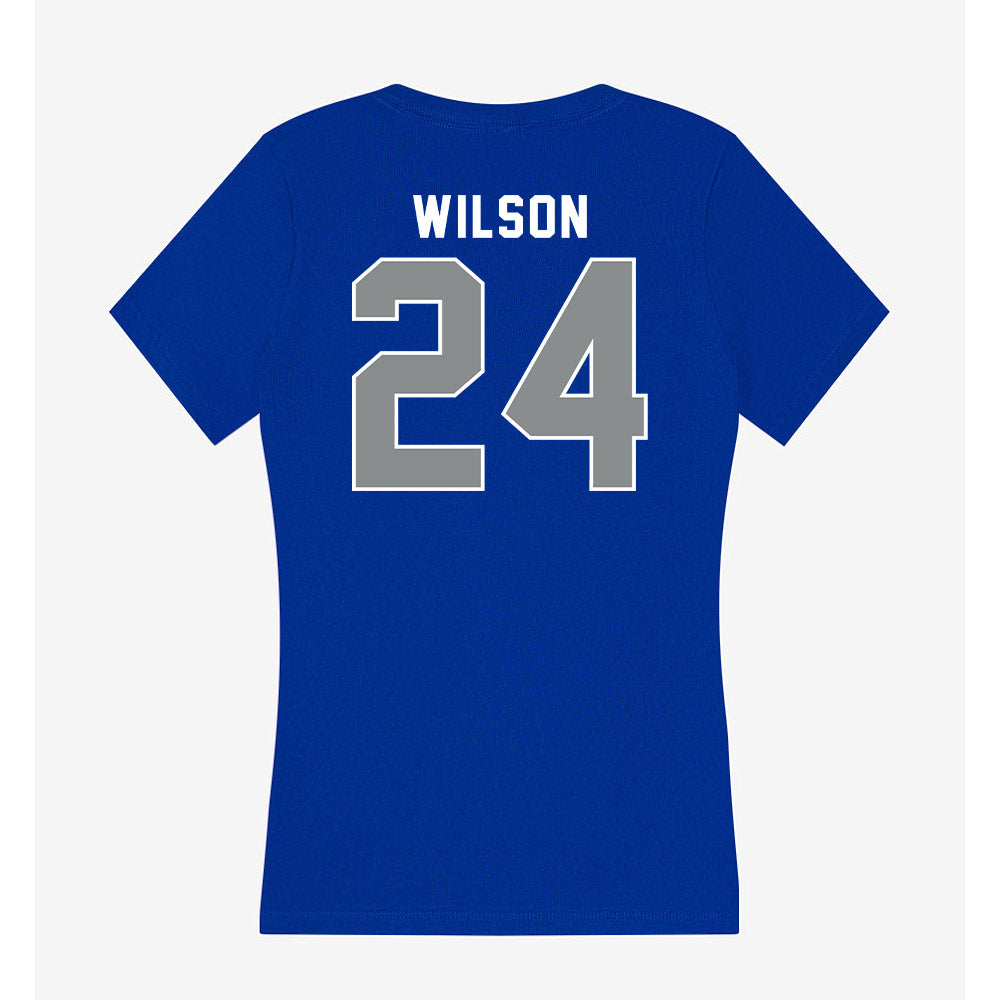 Memphis - NCAA Football : Kamari Wilson - Women's V-Neck T-Shirt-1