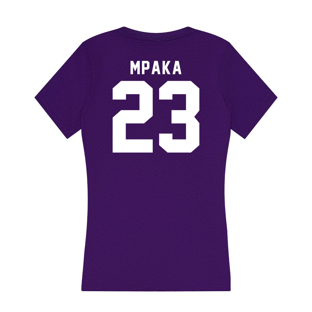 Tarleton State - NCAA Men's Basketball : Chris Mpaka - Women's V-Neck T-Shirt-1