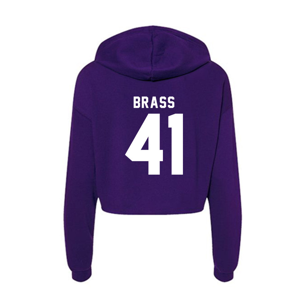 Tarleton State - NCAA Football : Reid Brass - Women's Crop Fleece Hoodie-1
