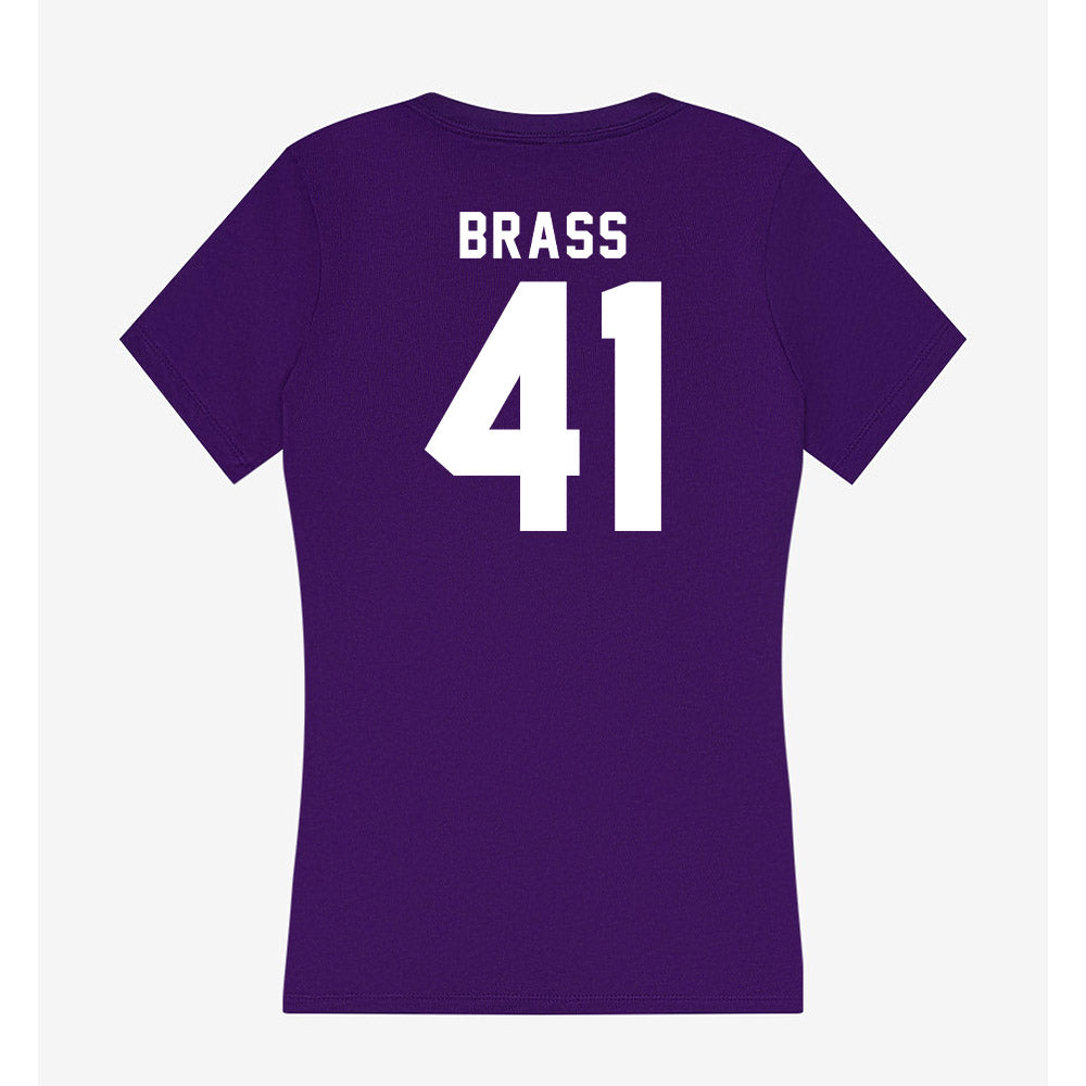 Tarleton State - NCAA Football : Reid Brass - Women's V-Neck T-Shirt-1