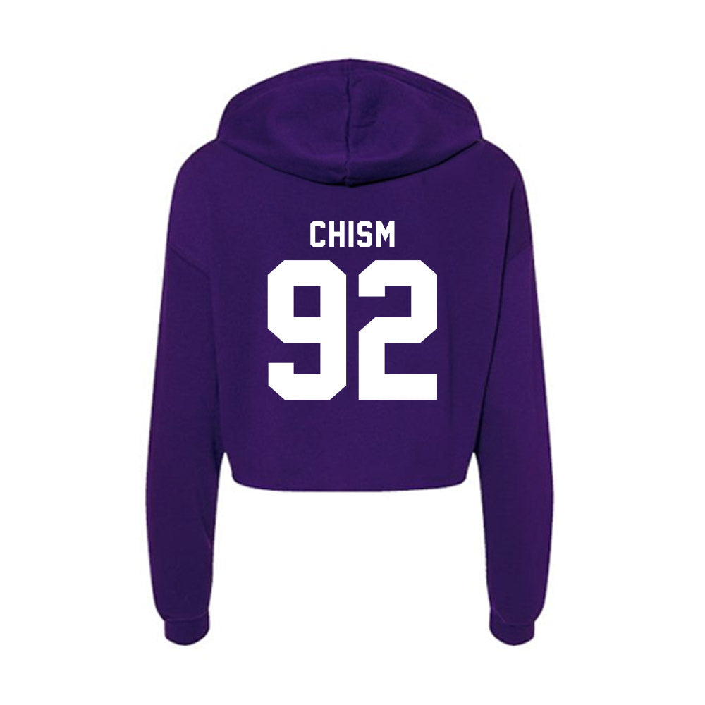 Tarleton State - NCAA Football : Tramaine Chism - Women's Crop Fleece Hoodie-1