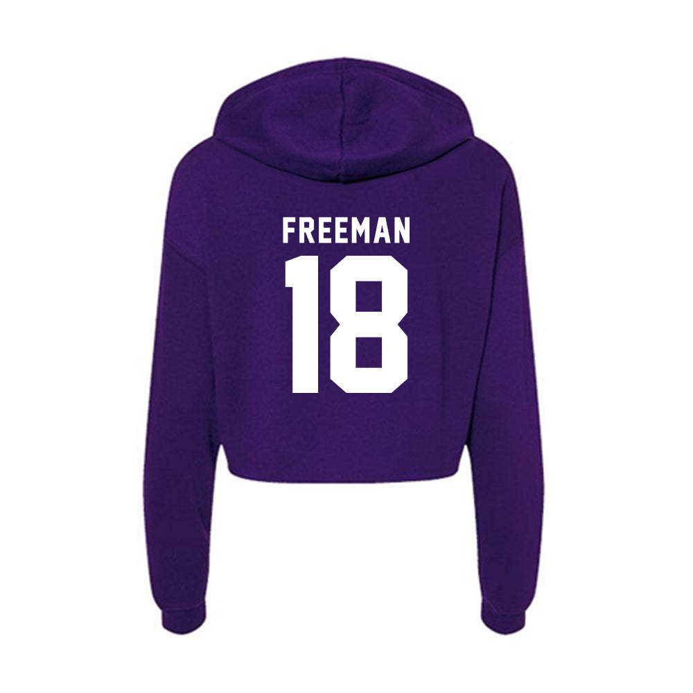 Tarleton State - NCAA Football : Matt Freeman - Women's Crop Fleece Hoodie-1