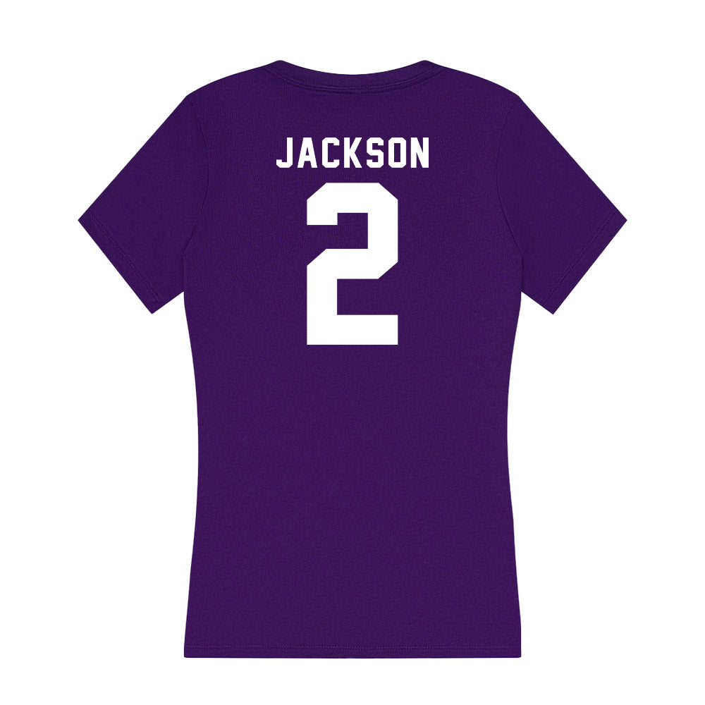 Tarleton State - NCAA Football : Cody Jackson - Women's V-Neck T-Shirt-1