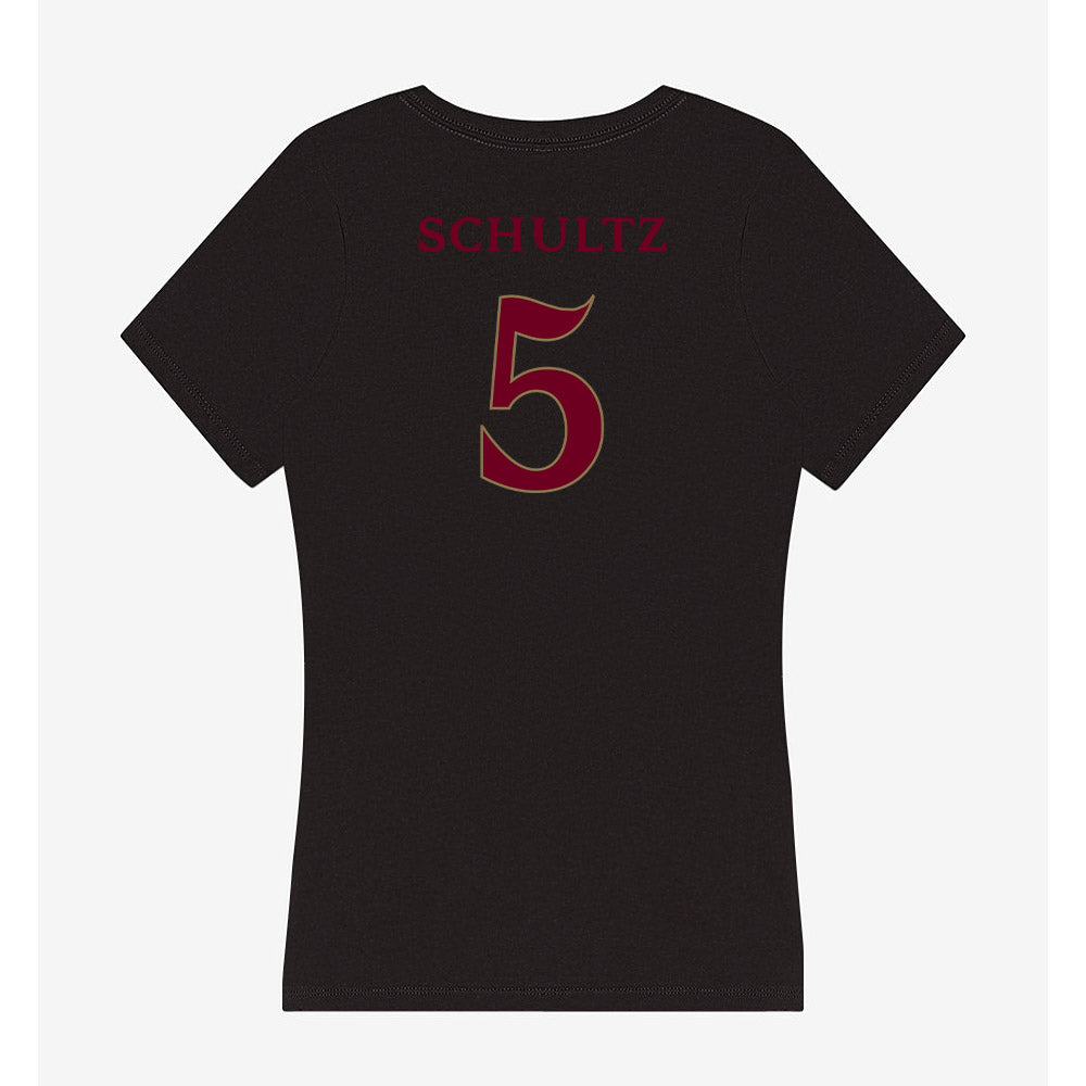 Elon - NCAA Women's Volleyball : Allie Schultz - Women's V-Neck T-Shirt-1