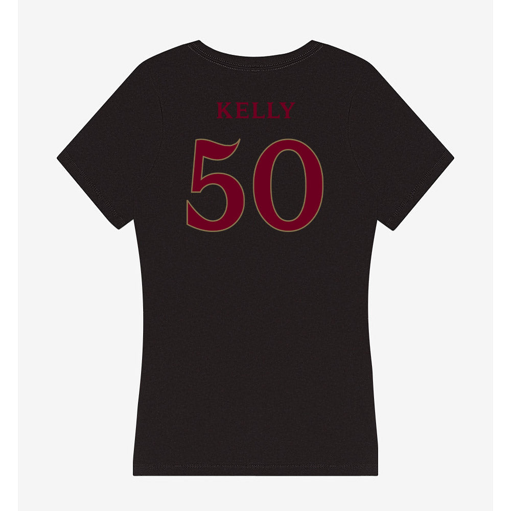 Elon - NCAA Football : Nhycer Kelly - Women's V-Neck T-Shirt-1