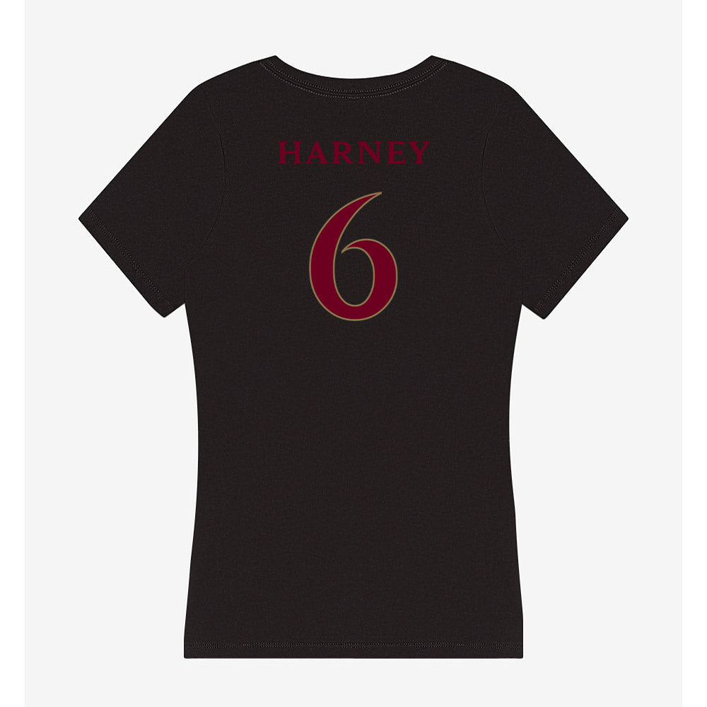 Elon - NCAA Football : Tyquan Harney - Women's V-Neck T-Shirt-1