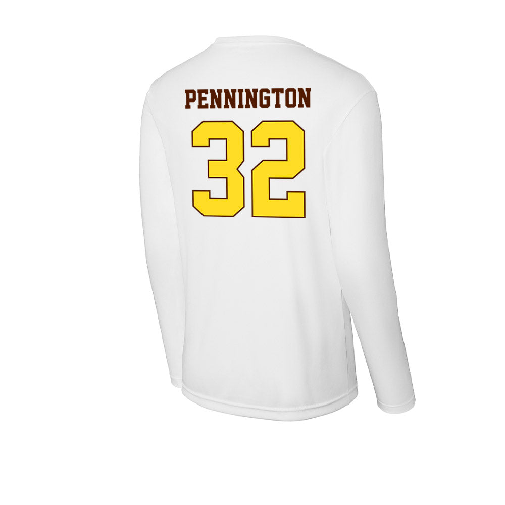 Western Michigan - NCAA Football : Derek Pennington - Activewear Long Sleeve T-Shirt-1