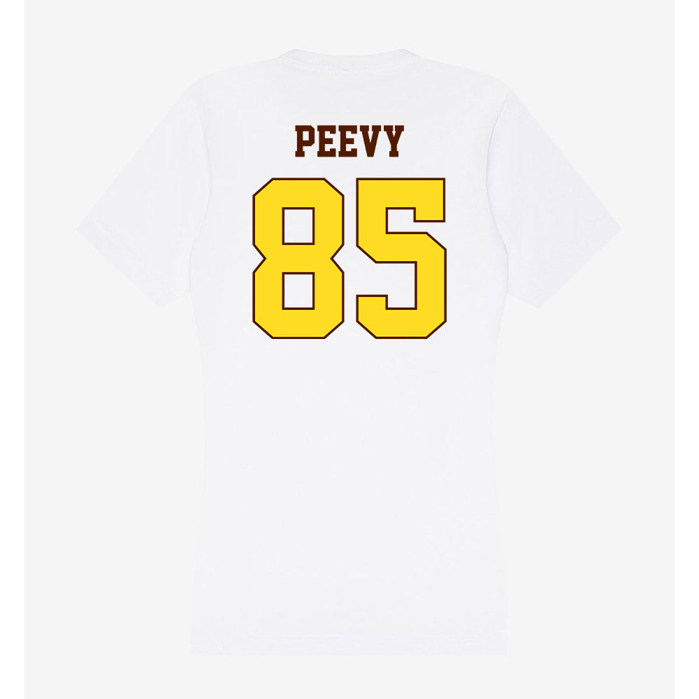 Western Michigan - NCAA Football : Braden Peevy - Women's V-Neck T-Shirt-1