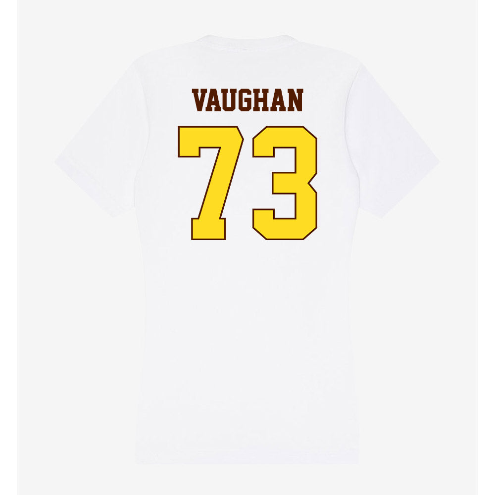 Western Michigan - NCAA Football : Zach Vaughan - Women's V-Neck T-Shirt-1