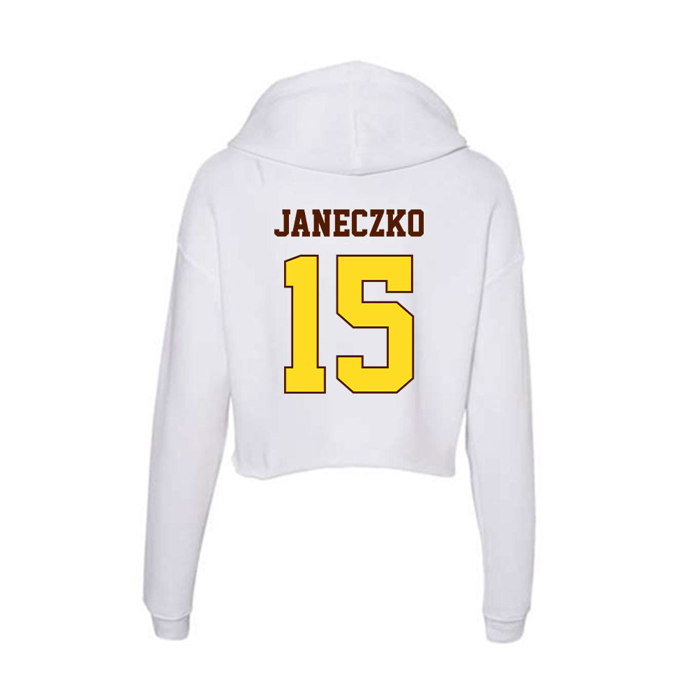 Western Michigan - NCAA Softball : Liliana Janeczko - Women's Crop Fleece Hoodie-1