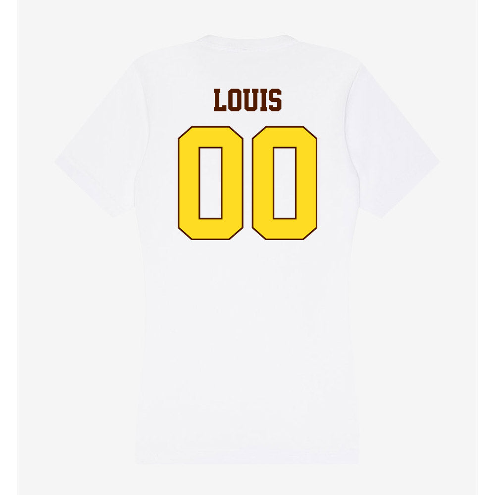 Western Michigan - NCAA Football : Amarian Louis - Women's V-Neck T-Shirt-1