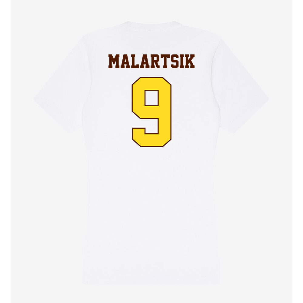 Western Michigan - NCAA Softball : Megan Malartsik - Women's V-Neck T-Shirt-1