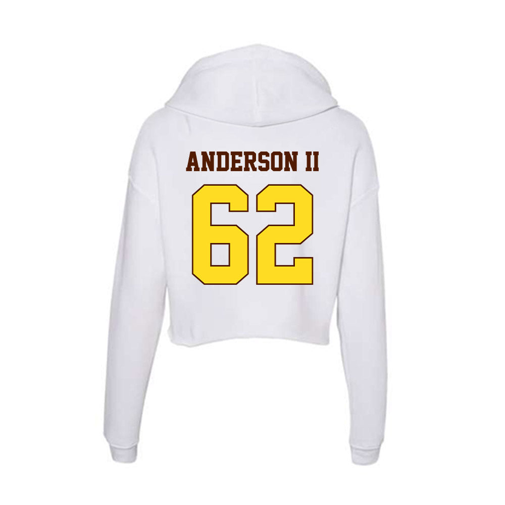 Western Michigan - NCAA Football : Raheem Anderson II - Women's Crop Fleece Hoodie-1