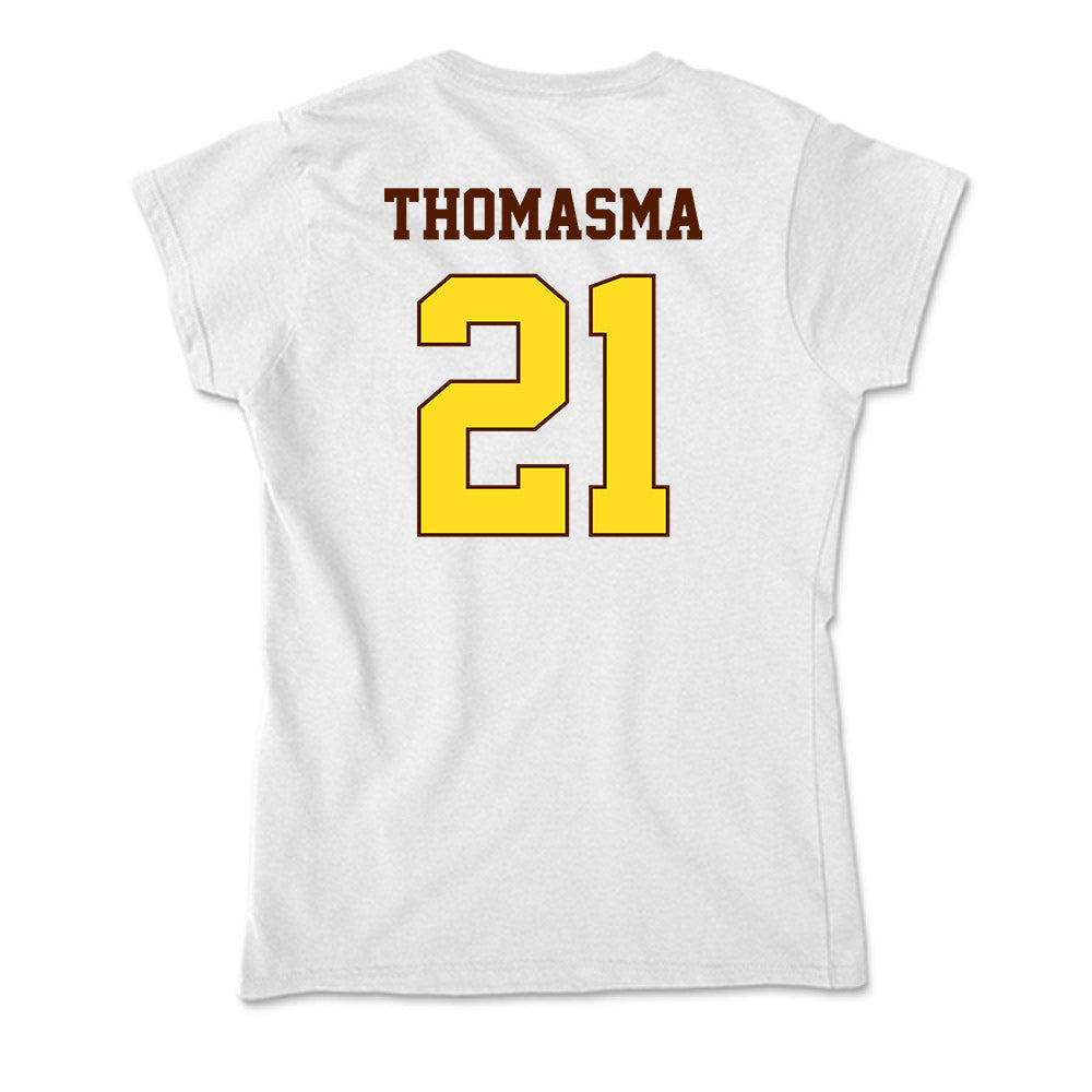 Western Michigan - NCAA Women's Soccer : Heidi Thomasma - Soft Style Women’s T-Shirt-1