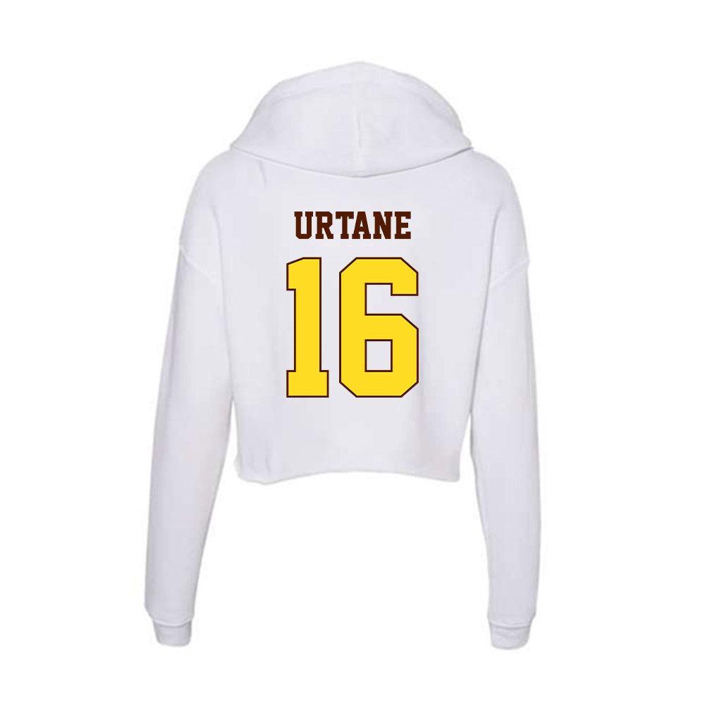 Western Michigan - NCAA Women's Basketball : Adelina Urtane - Women's Crop Fleece Hoodie-1
