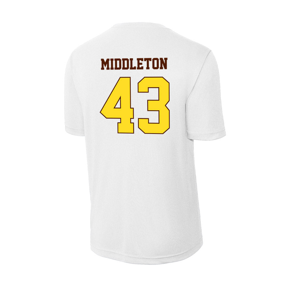 Western Michigan - NCAA Baseball : Cooper Middleton - Activewear T-Shirt-1