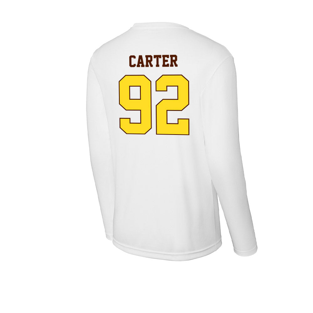 Western Michigan - NCAA Football : Gian Carter - Activewear Long Sleeve T-Shirt-1