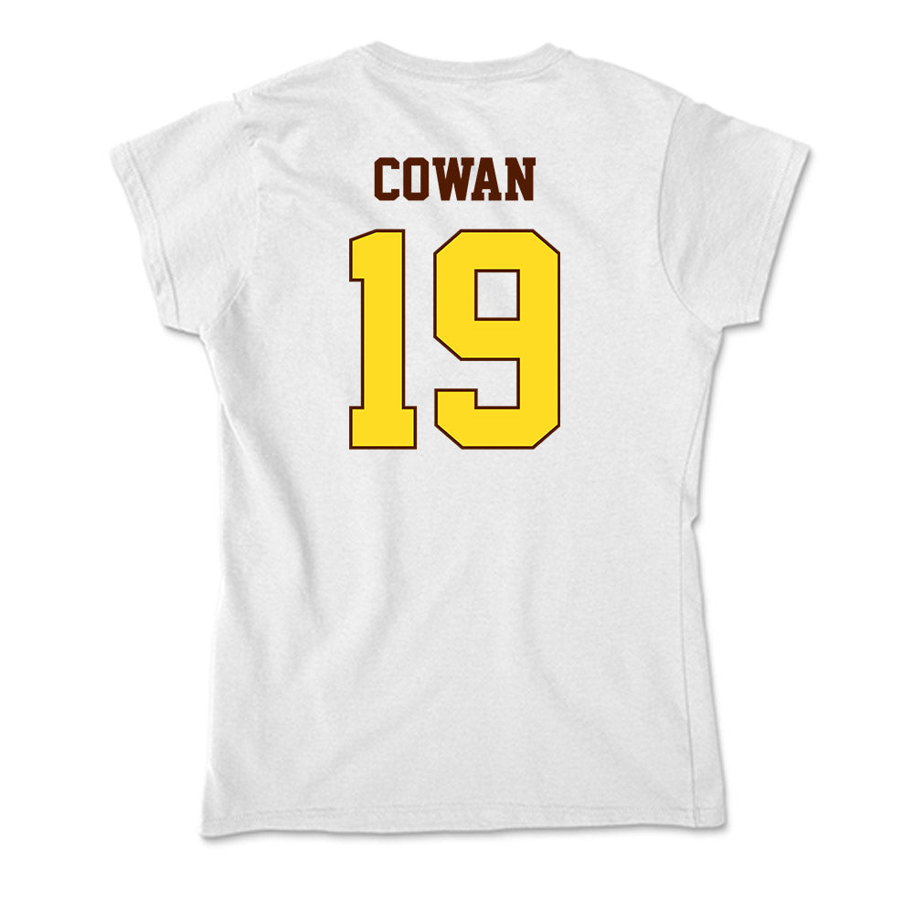 Western Michigan - NCAA Men's Ice Hockey : Bobby Cowan - Soft Style Women’s T-Shirt-1