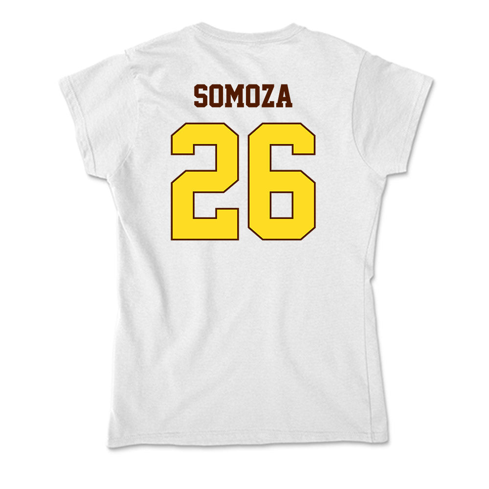 Western Michigan - NCAA Men's Ice Hockey : Ean Somoza - Soft Style Women’s T-Shirt-1