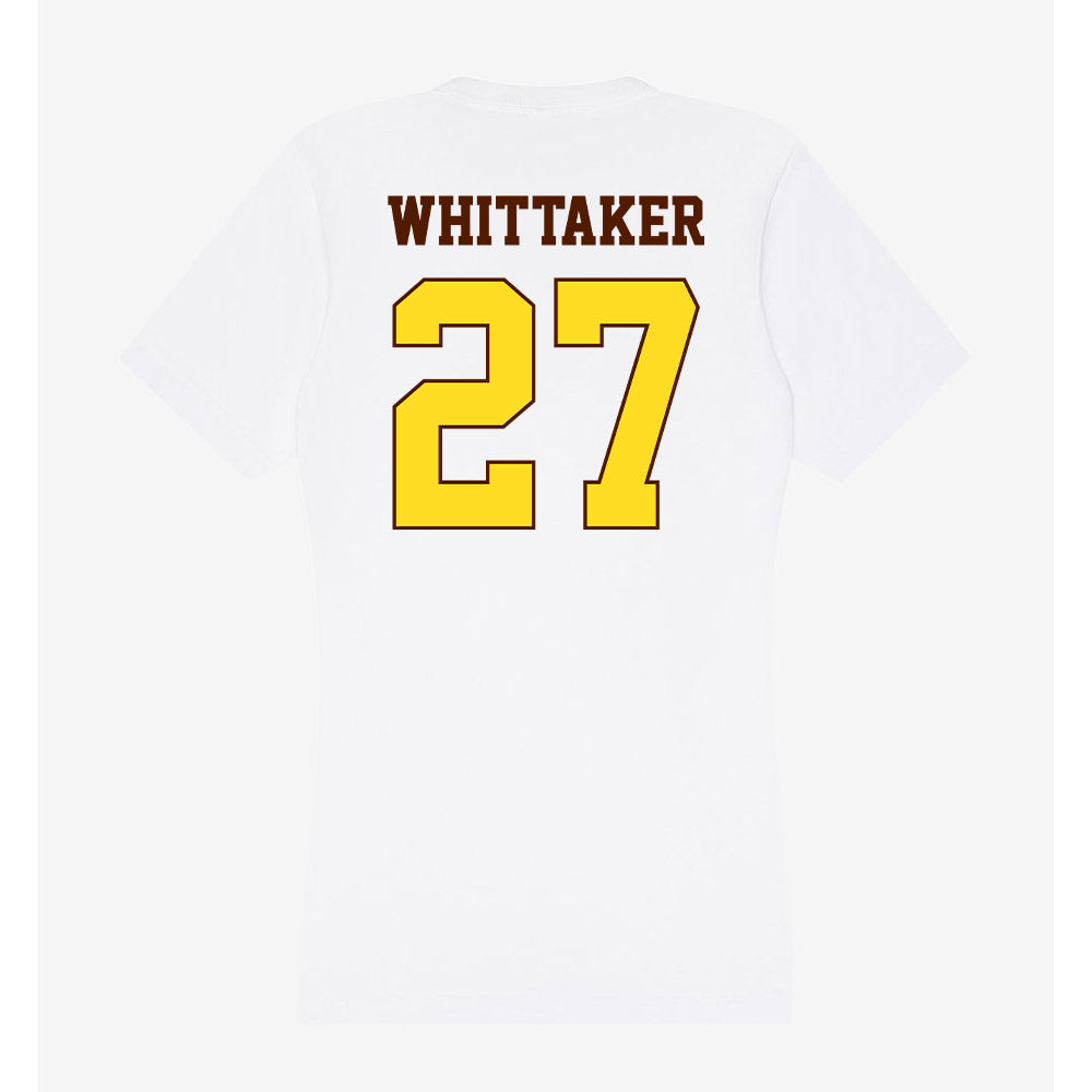 Western Michigan - NCAA Football : Jalen Whittaker - Women's V-Neck T-Shirt-1