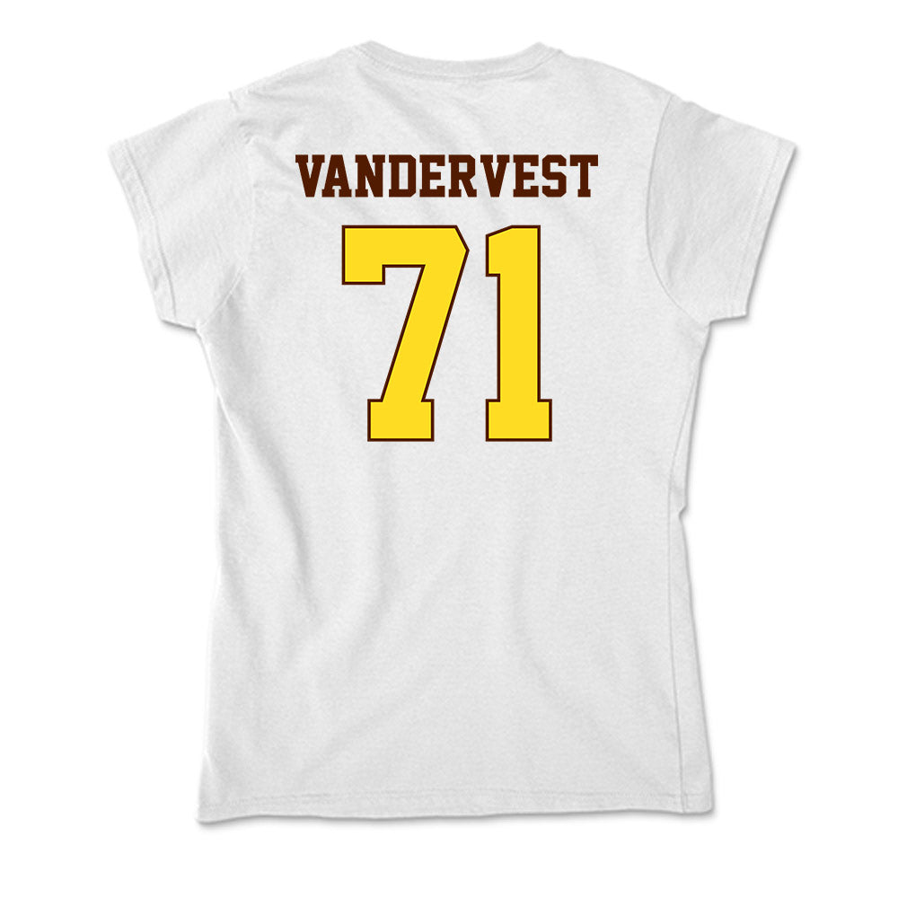 Western Michigan - NCAA Football : Adam Vandervest - Soft Style Women’s T-Shirt-1