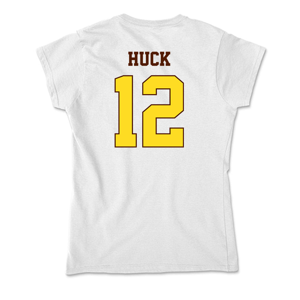 Western Michigan - NCAA Men's Ice Hockey : Samuel Huck - Soft Style Women’s T-Shirt-1