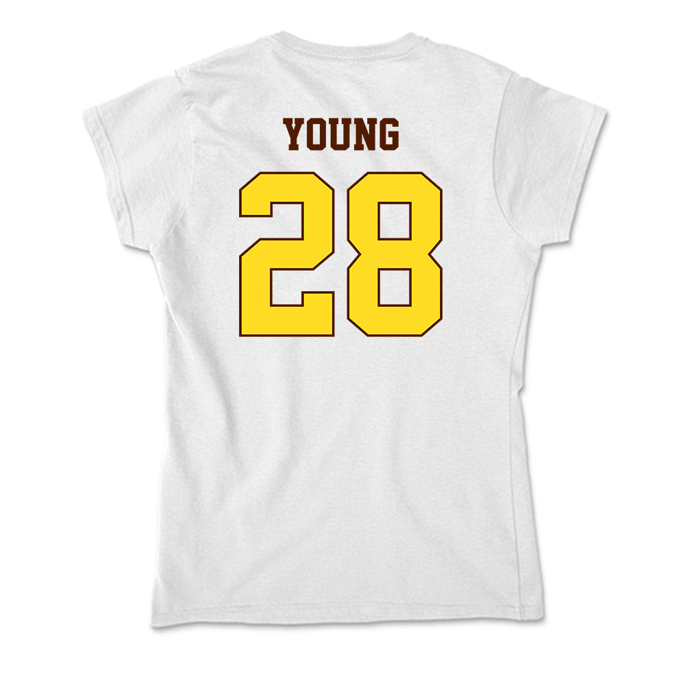 Western Michigan - NCAA Football : Jameson Young - Soft Style Women’s T-Shirt-1