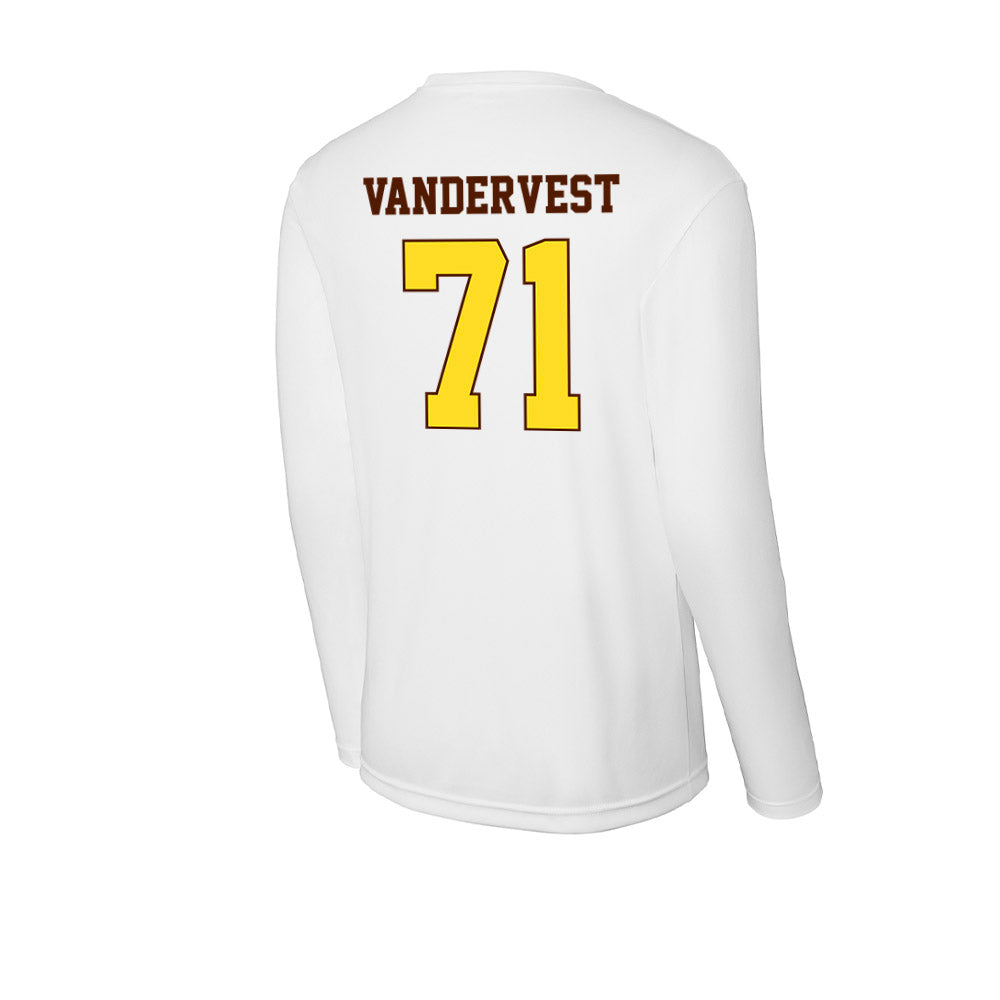 Western Michigan - NCAA Football : Adam Vandervest - Activewear Long Sleeve T-Shirt-1