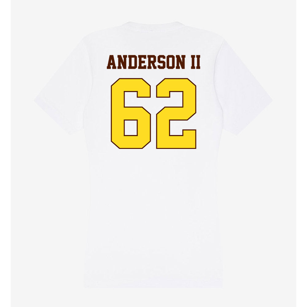 Western Michigan - NCAA Football : Raheem Anderson II - Women's V-Neck T-Shirt-1