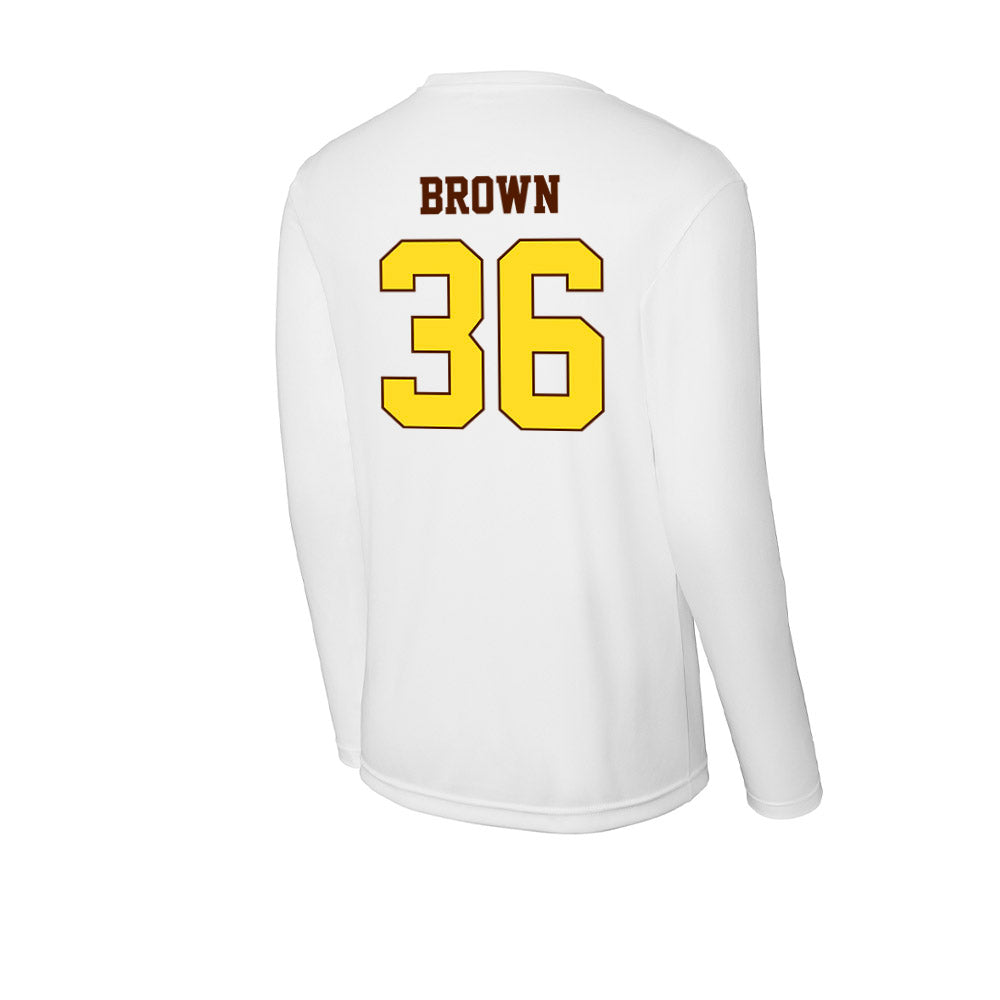 Western Michigan - NCAA Football : Freddy Brown - Activewear Long Sleeve T-Shirt-1