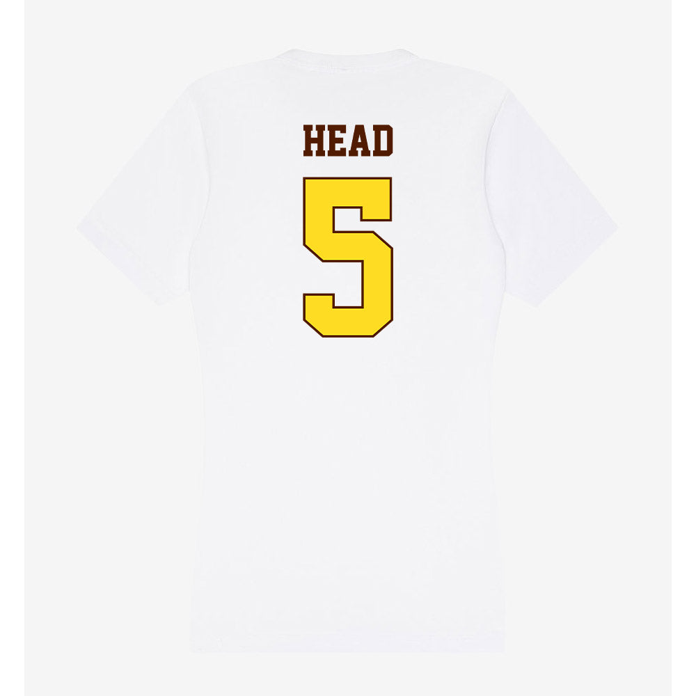 Western Michigan - NCAA Softball : Tristen Head - Women's V-Neck T-Shirt-1