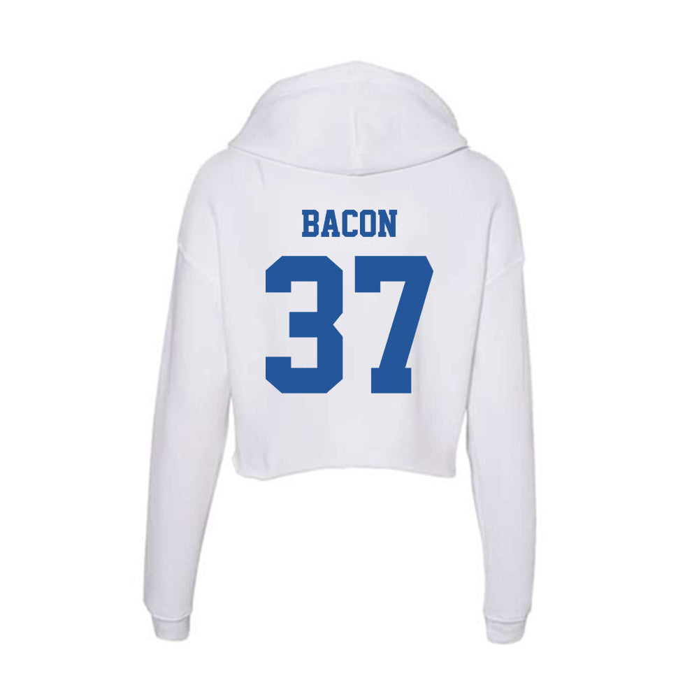 Hampton - NCAA Football : Elijah Bacon - Women's Crop Fleece Hoodie-1