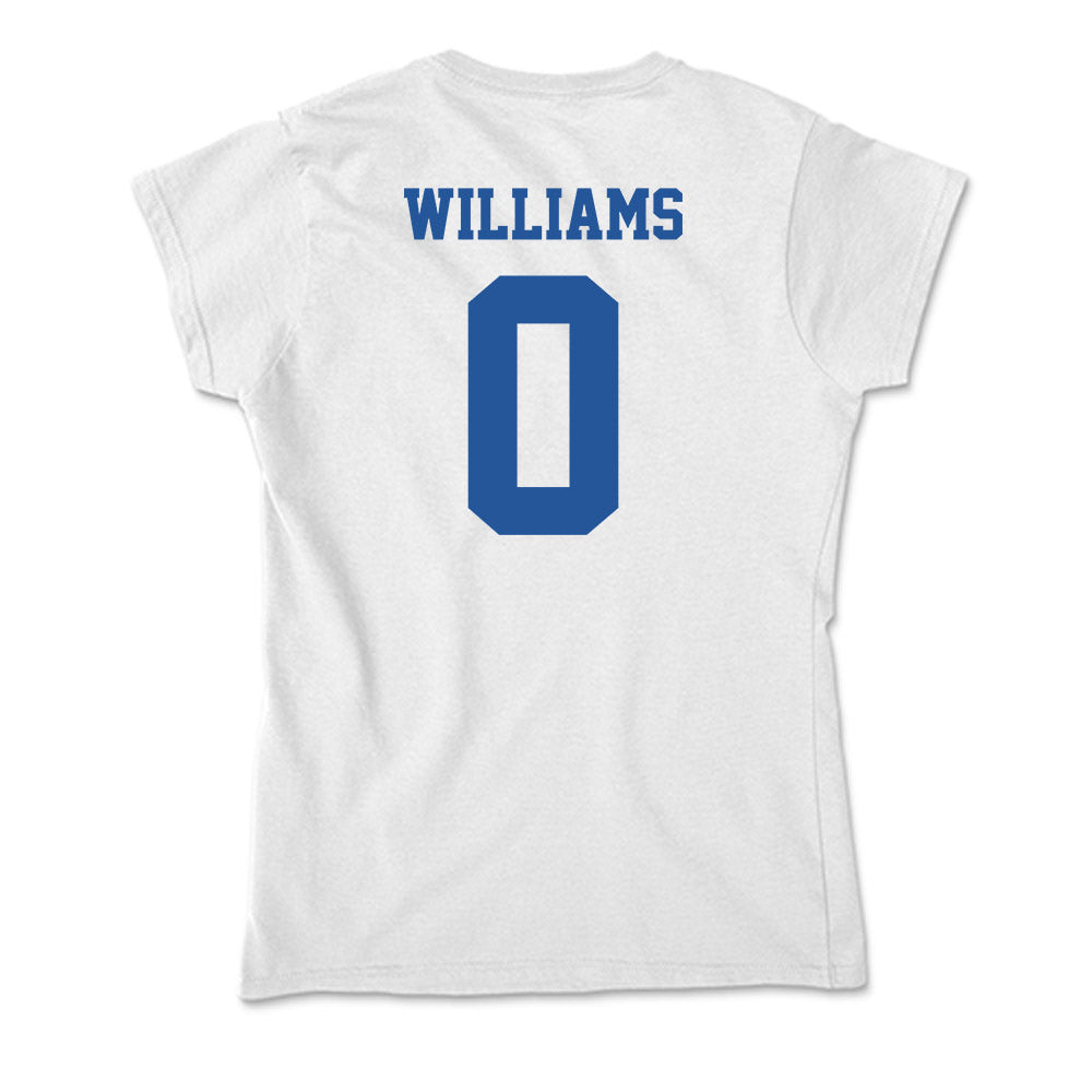 Hampton - NCAA Men's Basketball : Kody Williams - Soft Style Women’s T-Shirt-1