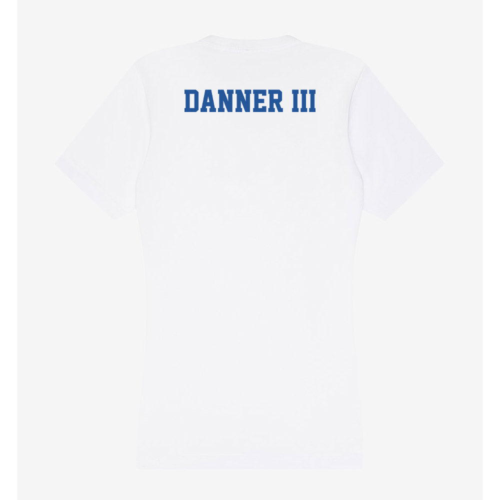 Hampton - NCAA Men's Track & Field : Daniel Danner III - Women's V-Neck T-Shirt-1
