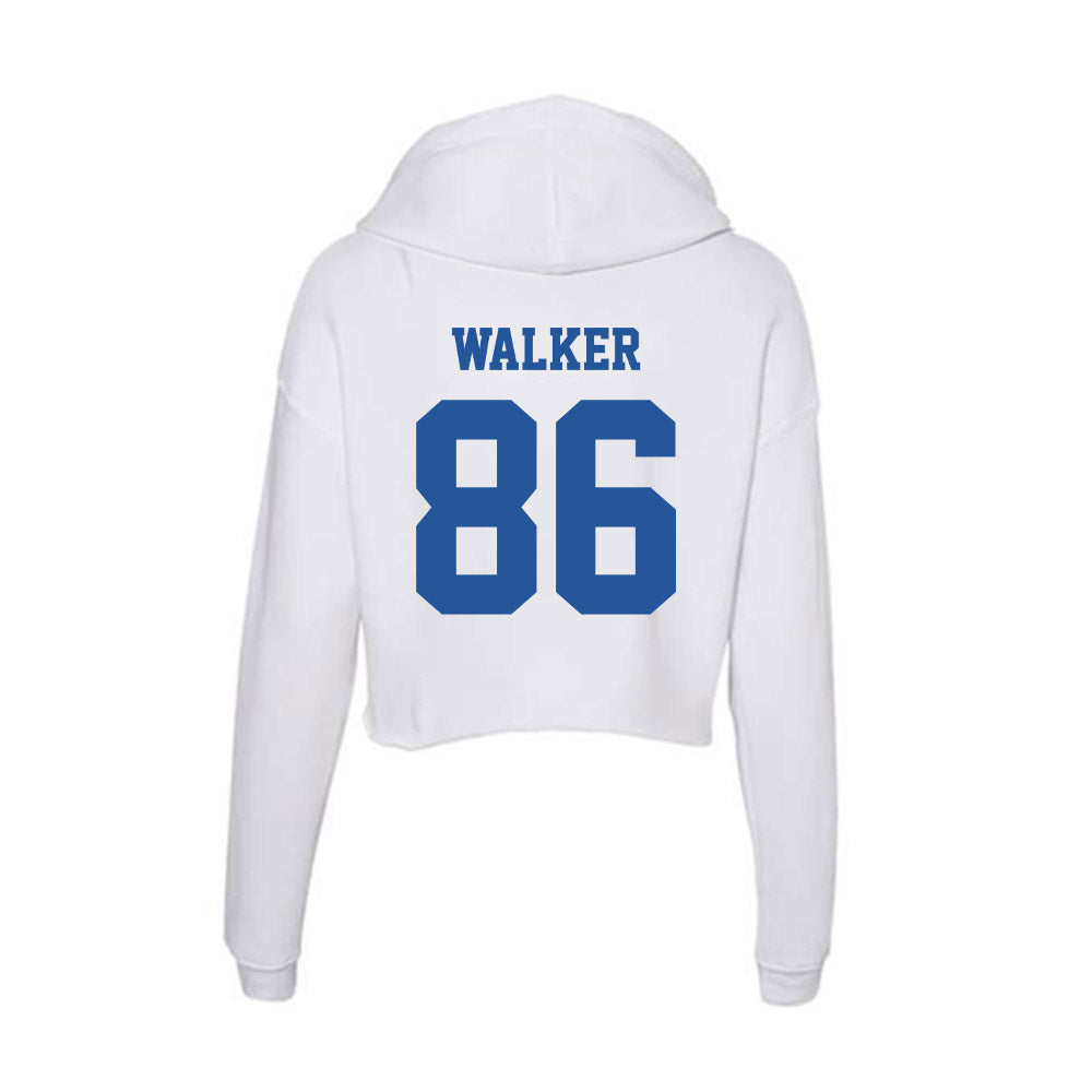 Hampton - NCAA Football : Jalen Walker - Women's Crop Fleece Hoodie-1