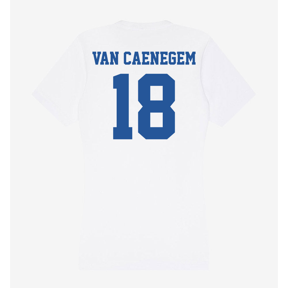 Hampton - NCAA Women's Soccer : Ellen Van Caenegem - Women's V-Neck T-Shirt-1