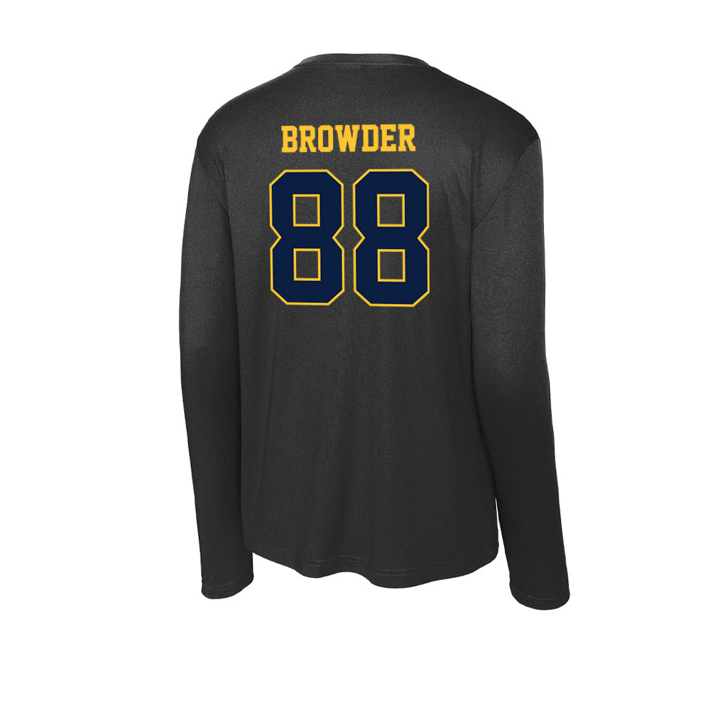 East Tennessee State - NCAA Football : Charlie Browder - Activewear Long Sleeve T-Shirt-1