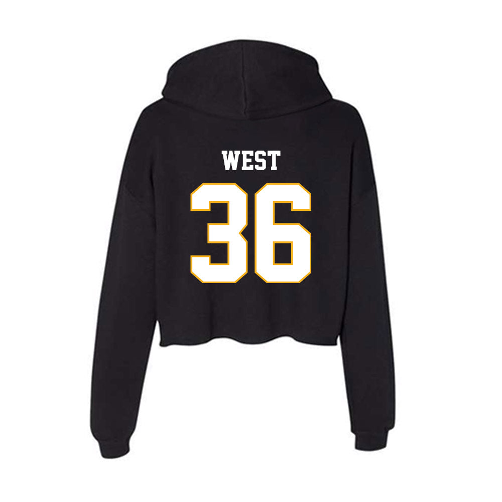 Winthrop - NCAA Baseball : Stephen West - Classic Shersey Women's Crop Fleece Hoodie-1