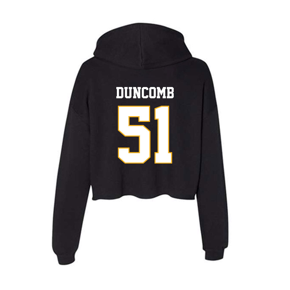 Winthrop - NCAA Men's Basketball : Logan Duncomb - Classic Shersey Women's Crop Fleece Hoodie-1